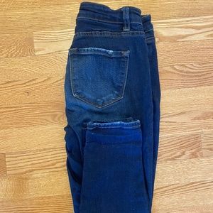 Mid rise loose fit skinny jeans